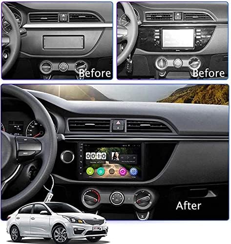 Auto Navigációs Sztereó 9 Hüvelykes, Érintőképernyős Multimédia Lejátszó K. IA Rio3 K2 2018-2018, FM/Bluetooth/SWC/Mirror Link/Vissza