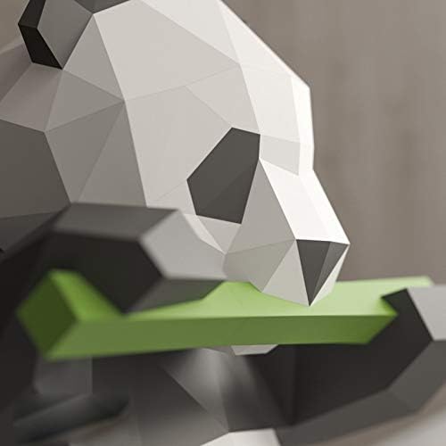 WLL-DP Panda Eszik Bambusz 3D Papír Szobor Állat Papír Modell Cut-Ingyenes Paper Craft Kit DIY Papír Játék Origami Dekoratív Dísz, a