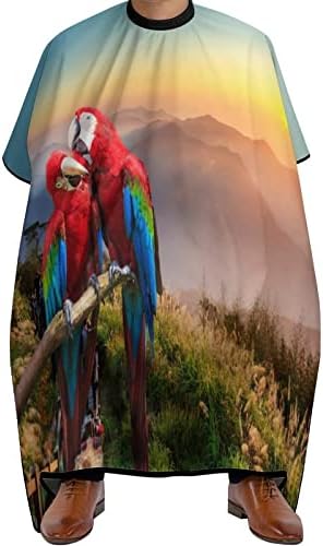 Red & Blue Ara Papagáj Fodrász hajvágó Cape Vízálló Hajvágás Cape Állítható Bezárása Snap Fodrász Színezés Perming Köpeny