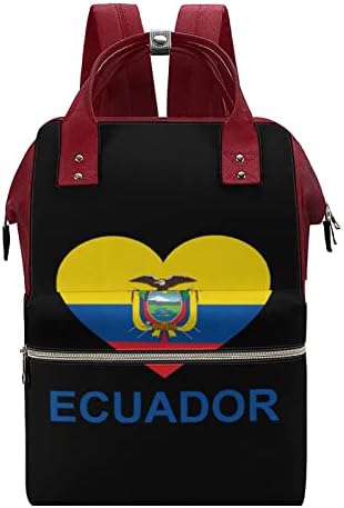 A Szerelem Ecuador Pelenkázó Hátizsák Vízálló Anyu Táska Nagy Kapacitású Hátizsák
