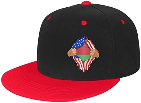 BOLUFE AMERIKAI Malawi Zászlók Gyermek Baseball Sapka, Jó Légáteresztő Funkció, Természetes, Kényelmes, Légáteresztő