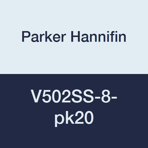 Parker Hannifin V502SS-8-pk20 Ipari Golyós Szelep Tömítés, Panel-Hegy, 1/2 Női NPT x 1/2 Női NPT, Rozsdamentes Acél (Csomag 20)
