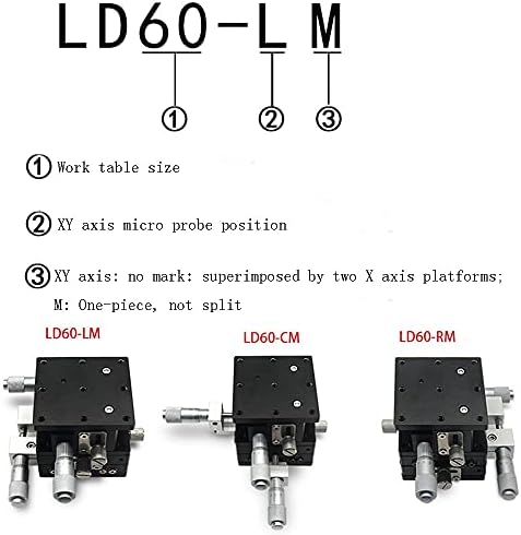 XYZ Tengely LD40 40x40 Vágás Állomás Kézi precíziós Elmozdulás Platform Lineáris Szakasz Csúszó Táblázat 40 * 40mm LD40-LM LD40-RM -