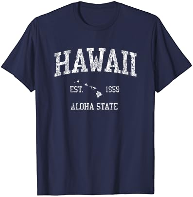 Hawaii T-Shirt Vintage Sport Design Hawaii-Szigetek SZIA Tee