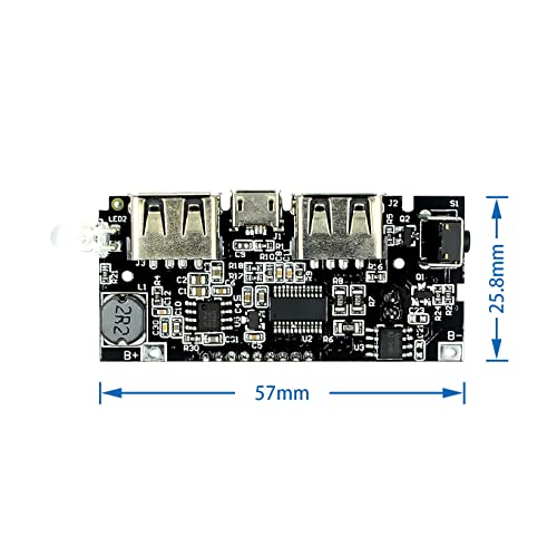 Töltés Bank Modul Mobile Power Boost DIY18650 Lítium Akkumulátor Digitális Kijelző Dual USB Kimenet Töltési Testület alaplap