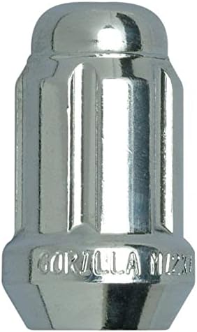 Gorilla Autóipari 21138HT Makk Chrome Kis Átmérőjű csavarokat (12mm x 1.50 Szál Méret), Csomag 100