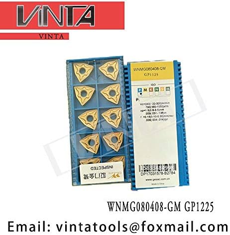 FINCOS WNMG080408-GM GP1225 CNC-Karbid Esztergálás-Lapkák - (Szár Átmérő: 30db)