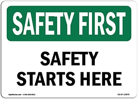 A LEGMAGASABB Biztonsági Első Jele - Biztonsági Itt Kezdődik | Pvc Címke, Matrica | Megvédje Az Üzlet, Építési telek, Raktár & Üzlet