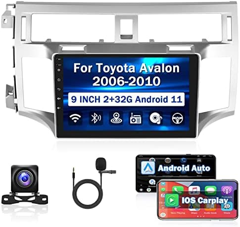 a 2006-2010 Toyota Avalon Rádió, Roinvou Apple CarPlay Android 11 Autó Sztereó Android Auto 9 Hüvelykes érintőképernyő Bluetooth