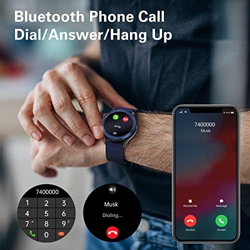 BRIBEJAT BT2 Pro Smart Óra az Emberek Kompatibilis a Samsung iPhone Android Telefonok (Dial/Válasz Hívások) Beépített zenelejátszó,
