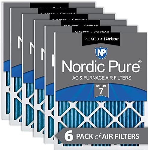 Északi Tiszta 18x18x1 MERV 14 Rakott Plusz Szén-AC Kemence légszűrők 12 Csomag