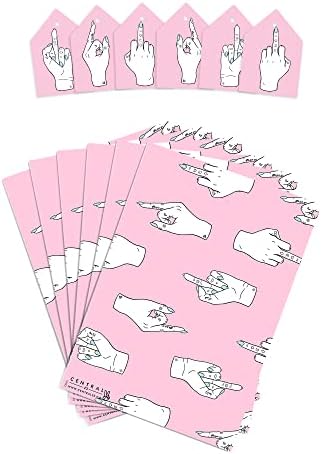 KÖZPONTI 23 Rózsaszín Csomagolópapír, a Lányok - 6 Lap Ajándék Wrap Kategória - Durva Csomagolópapír Nő - Barátok Csomagolópapír