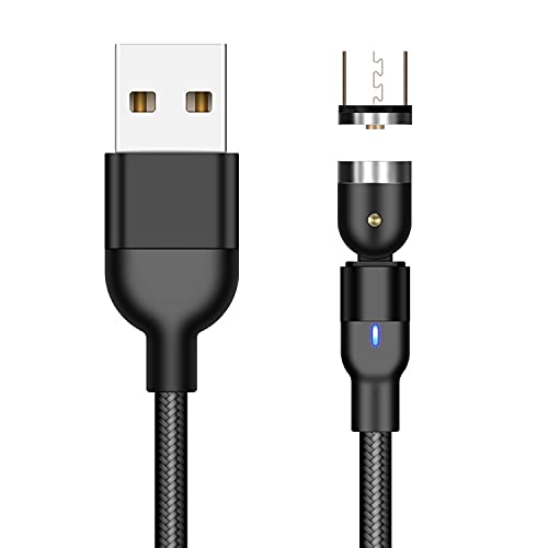 [2 Csomag]Mágneses Telefon Kábel Micro-USB-C Típusú Töltő Mágnes Töltő Kábel iPhone 11 Pro XS Max Samsung Xiaomi