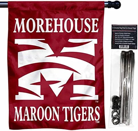 Morehouse Barna Tigrisek Zászló Zászló Zászló Rúd Készlet