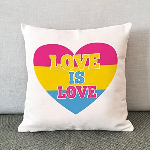 A szerelem az szerelem Szív Pansexual Párnát Fedezze Romantikus párnahuzat Nemek közötti Egyenlőség LGBTQ Meleg Büszkeség Leszbikus párnahuzat
