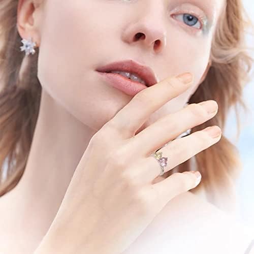 Cheaps Gyűrűk a Nők, Egyszerű, Elegáns, Gyönyörű Design Gyűrűk Alkalmas a Különböző Alkalmakkor (Rózsaszín, 10号)