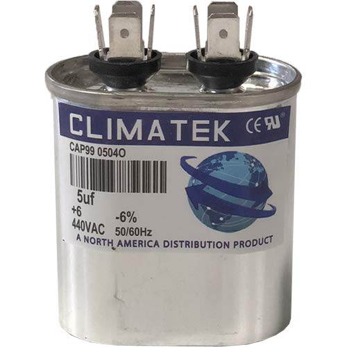 ClimaTek Ovális Kondenzátor - illik a Trane CPT00748 | 5 uf MFD 370/440 Volt VAC
