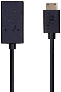 Monoprice 4K Kis Átmérőjű Nagy Sebességű HDMI-Mikro HDMI Passzív Kábel - 0.5 Méter - Fekete | 4K@60Hz, 40AWG, eARC, Laptop, digitális tükörreflexes