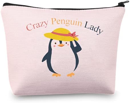 CMNIM Őrült Pingvin Hölgy Ajándékok Pingvin Smink Táska Pingvin Hölgy Kozmetikai Táska Pingvin Ajándék A Pingvin Szerető Ajándékok