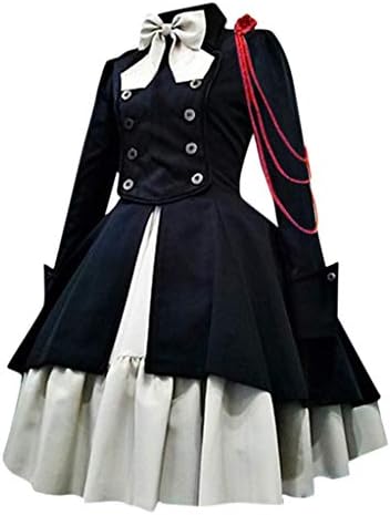 Női Gothic Lolita Ruha a Plus Size Gótikus Bíróság Gallér Patchwork Ruha Vintage Középkori Fodros Ruha Masnival