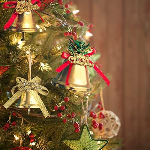 Karácsonyfa Díszítés Műanyag Bell Medál Kis Medál Arany Műanyag Harangot, Mint A Medál, Karácsonyi Díszek Kis Lógó Kristályok