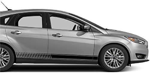 Buborékok Minták 2X Matrica Vinil Oldalon Csíkokkal Kompatibilis a Ford Focus RS ST 2010-