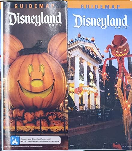 Disneyland Park Készlet 8 Térkép Idegenvezetők, Mely Mickey Halloween Party Kísértet-Kastély Fantasmic PMA37