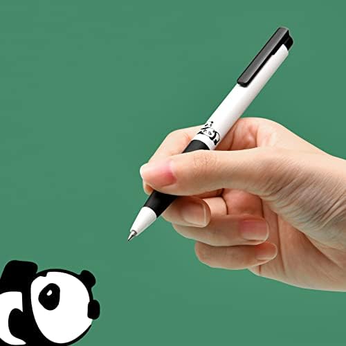 Kaco 3 Db Aranyos Panda Gél Festék Fekete Toll Készlet 0,5 mm Jó Pont, Fekete Tinta, Iroda tanszerek