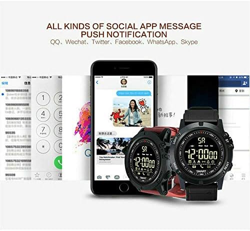 Új Profi Sport Intelligens Karóra Férfi IP68 Vízálló 1.24 Hüvelykes Kijelző Smartwatch Android iOS (Kék)