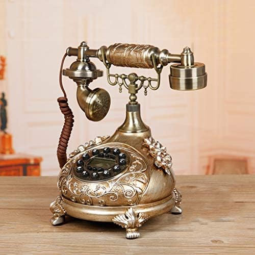 ZSEDP Retro Telefon,Utánzás Réz Tárcsa Otthon, Irodában, Telefon Kreatív Vezetékes Telefon Divat Vintage Vezetékes Telefon,Hotel