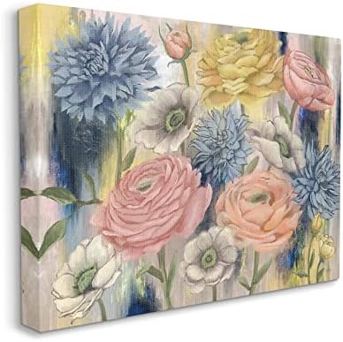 Stupell Iparágak Modern Vegyes Virág Virágzik Vászon Wall Art, Design by Elizabeth Egyveleget