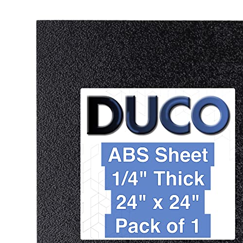 Duco ABS Műanyag Lap 1/4 Hüvelyk Vastag, 12 x 36 - Kétoldalas Merev ABS Lap (Mintás Műanyag Bejárati & Sima Vissza) - DIY, lakberendezés