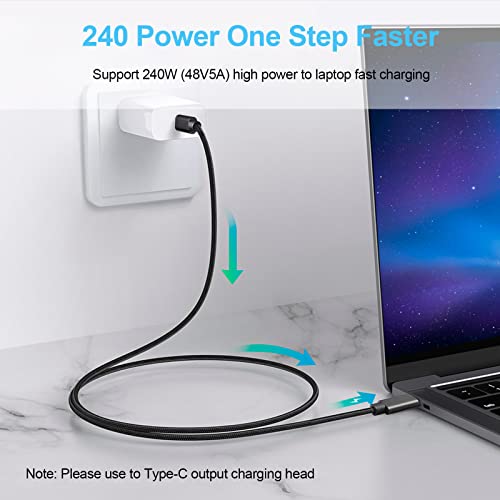 Tinwoo USB-C-USB C Töltő Kábel 60W [6.6 ft 3-Pack] USB-C Típusú Töltő Gyors Töltés Kábel Kompatibilis a Samsung Galaxy S22/S21/S20