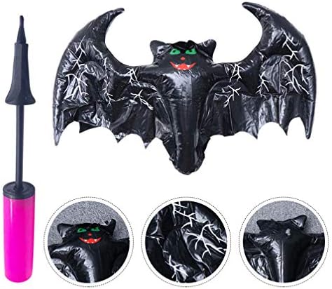 TOYANDONA Halloween Felfújható Bat Felrobbantani Szárny Bat Lufi, Party Kellékek Dekoráció a Szivattyú Kísértetjárta Házban Bár