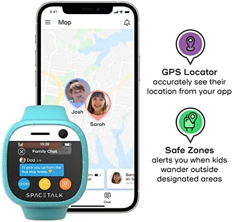 SPACETALK Gyerekek Intelligens Karóra Telefon & Gyerekek GPS Tracker Töltő Állvány Kit Csomag Kalandor 4G Gyerekek Telefon Nézni