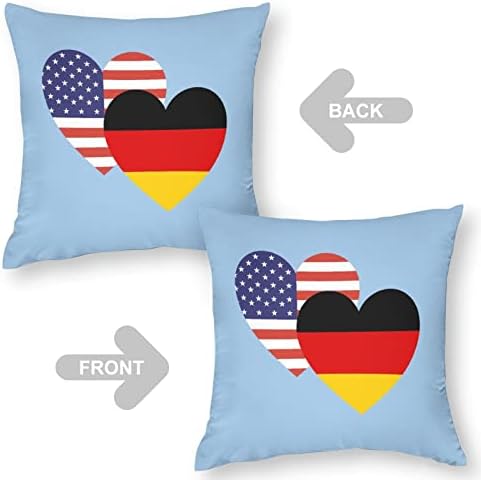 Németország Amerikai Szív Zászló Tér párnahuzat Poliészter Párna, Takaró Párnát, takarót Kanapé Dekoráció