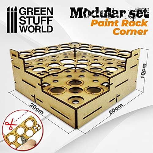 A Zöld Cucc Világ Moduláris Festék Rack - Egyenes Sarok 9847