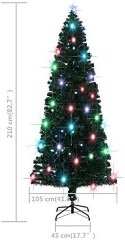 Mesterséges karácsonyfa,Karácsonyi Fa,Kereskedelmi karácsonyfa,Lámpák, 5 Szín, Változás Automatikusan,Beltéri valamint Kültéri Használatra,
