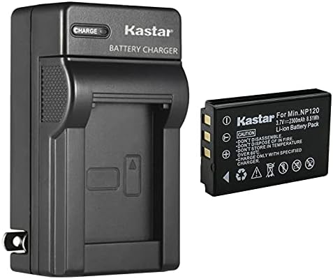 Kastar 4-Pack tápegység Fali Töltő Csere Minolta NP-120 Akkumulátor, Minolta MN80NV, MN88NV, MN90NV, MN200NV, MN220NV 1080p Full HD,