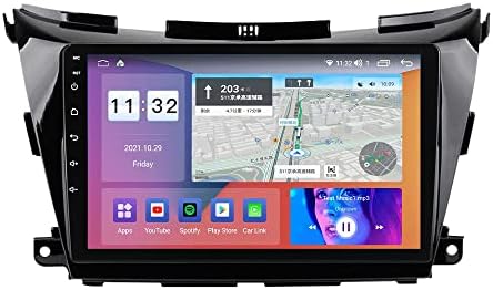 Android 11 autórádió Hifi Nissan Murano 2014-2020-As, Biorunn 10.1 Inch Octa-Core Autó GPS Navi Vezeték nélküli Carplay Android