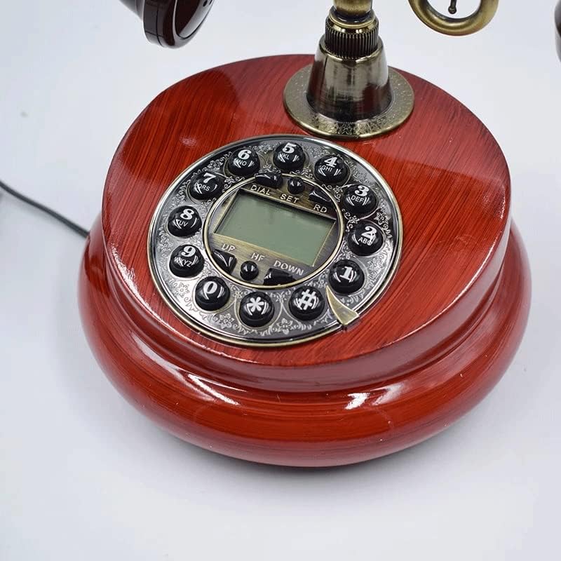 ZSEDP Antik Vezetékes Vezetékes Telefon, Gyanta Rögzített Digitális Retro Telefon Gombot, Tárcsázza a Klasszikus, Dekoratív Telefon