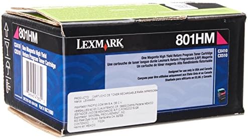 Lexmark 80C1HY0 Sárga Nagy kapacitású Return Program Festékkazetta
