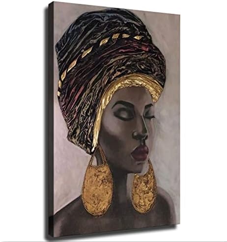 Afro-Amerikai Wall Art Deco Fekete Női Plakátok Modern Nyomatok Festmények Vászon Wall Art a Haza Konyha, Nappali, Hálószoba