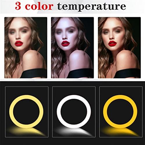 LEPSJGC 10 Hüvelykes RGB Gyűrű Fény LED Távoli Fényképészeti Gyűrű Fény Önarckép Háromlábú állvánnyal