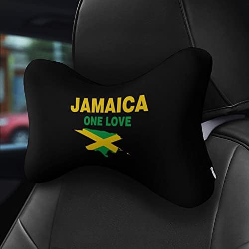 Jamaica Zászló Térkép Egy Szerelem Autó Nyak Párna Készlet 2 Kényelmes Nyak Támogatás Fejtámla Töltött Párna Memory Foam