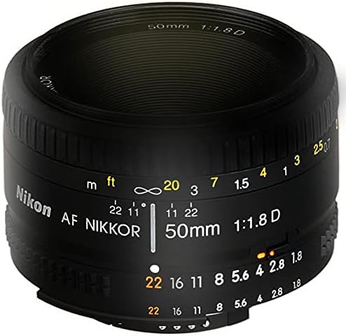 Nikon AF-FX NIKKOR 50mm f/1.8 D Objektív a Nikon DSLR Kamerák (Felújított)
