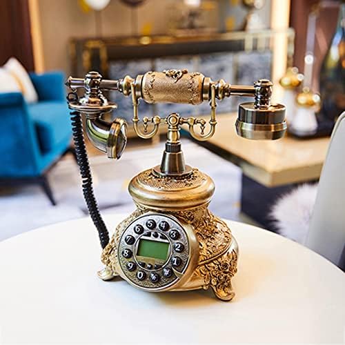 ABaippj Vintage Rotary Vezetékes, Európai Stílusú Régi Divat Gyanta Retro Dekoráció Telefon Hívás, illetve Home Office Hotel Dekoráció