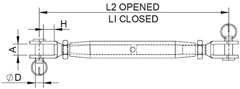 MarineNow Állkapocs Állkapocs Zárt Test Tengeri Turmbuclke 316-os Rozsdamentes Acél Vegye Méretét, Csomag Mennyiség