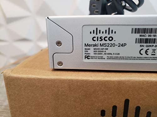 Cisco MS220-24P-HW MERAKI Felhő-Sikerült L2 24 Port GIH
