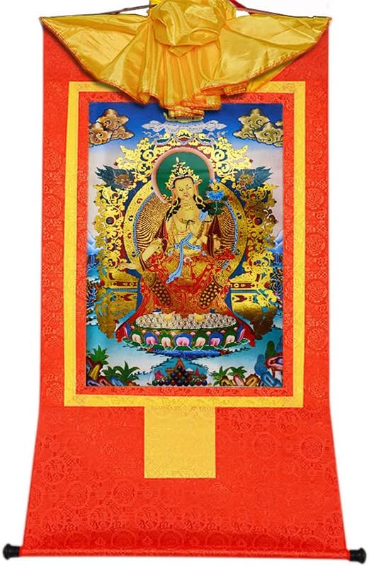 Gandhanra Maitreya(Ajita,Jövőbeli Buddha Ezen a Világon), Tibeti Thangka Festészet, a Művészet,a Buddhista Thangka Brokát,Buddha